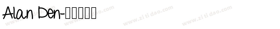 Alan Den字体转换